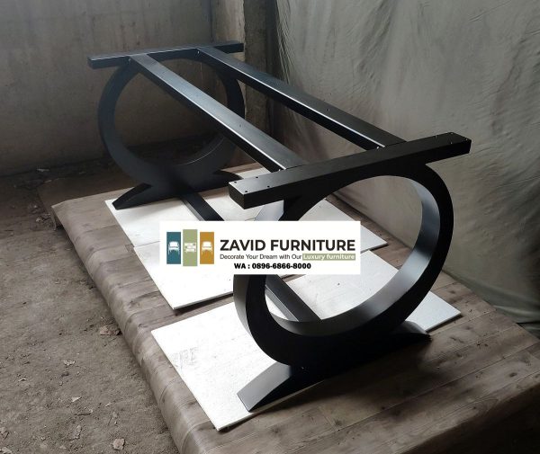 kaki meja besi hollow bentuk cincin
