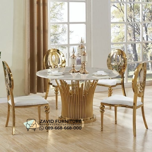 Meja Makan Putar Elegan