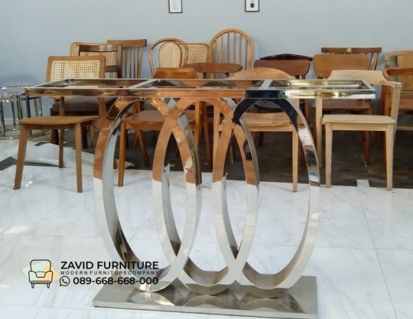 Kaki Meja Stainless SIlver Paling Populer